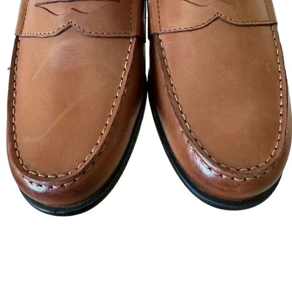 Rockport Men’s Brown Leather Round Toe Penny Loafer Oxford Stylish Shoes SZ 12 - Picture 11 of 16